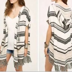 Anthropologie Moth Calexico hooded poncho